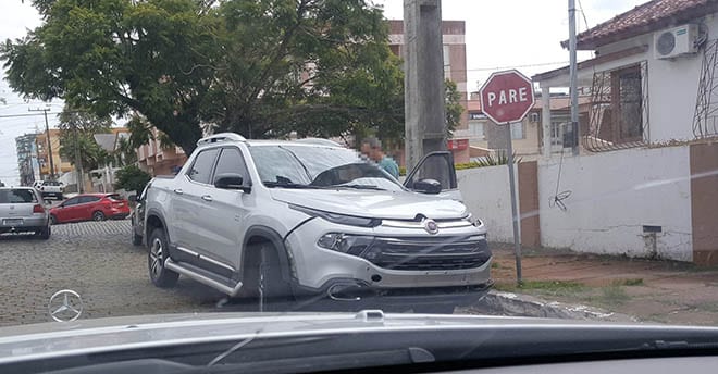 Acidente de trânsito na Benjamin Constant com Silveira Martins