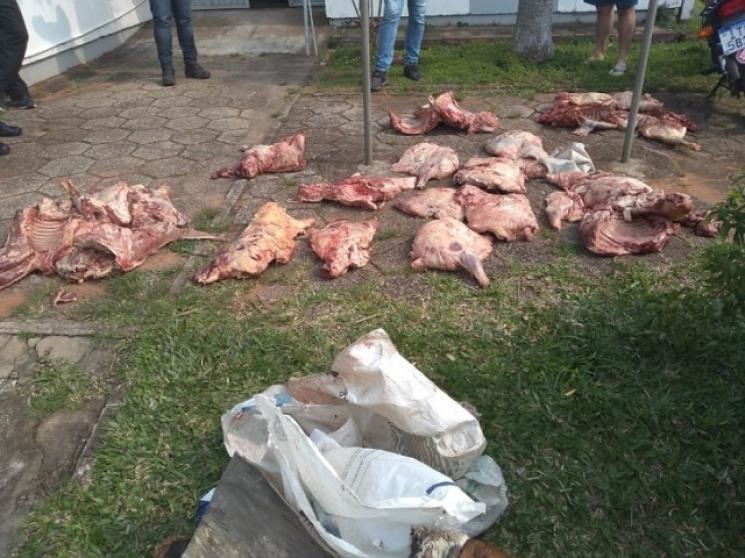 Casal é preso por abigeato em São Francisco de Assis: 250 Kg de carne apreendidos