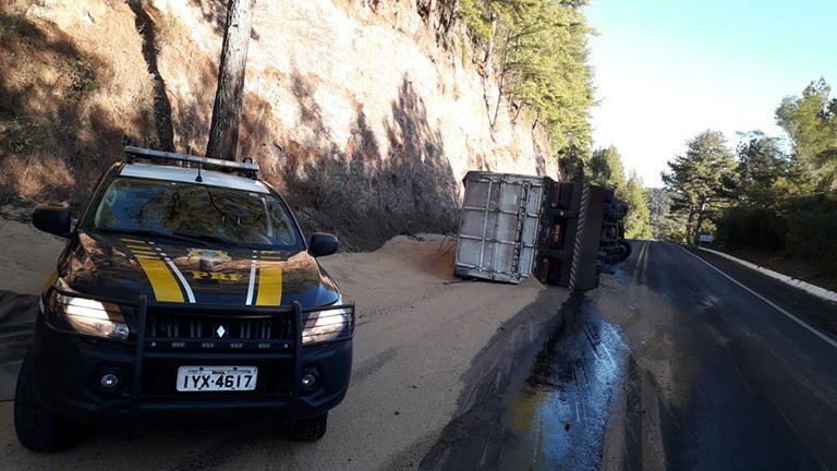 Acidente com lesoes em Santiago