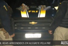 116 mil reais apreendidos em Alegrete