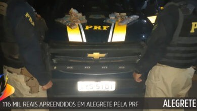 116 mil reais apreendidos em Alegrete