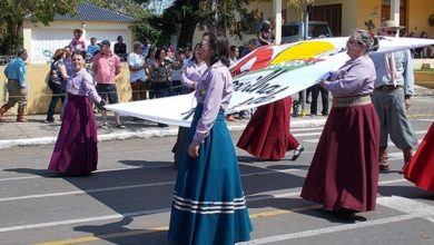 Desfile 20 de setembro em Santiago