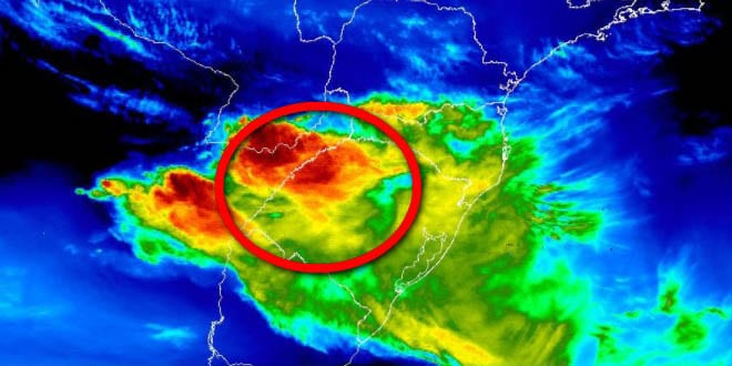 Previsão de tempestade no rs