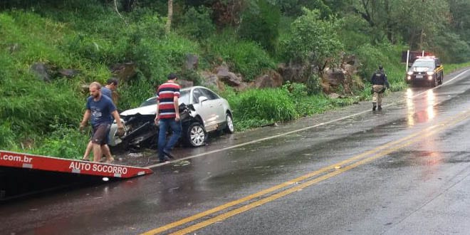 Aquaplanagem na BR287 em Jaguari