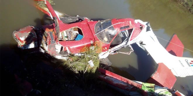 Avião agrícola cai em Dom Pedrito