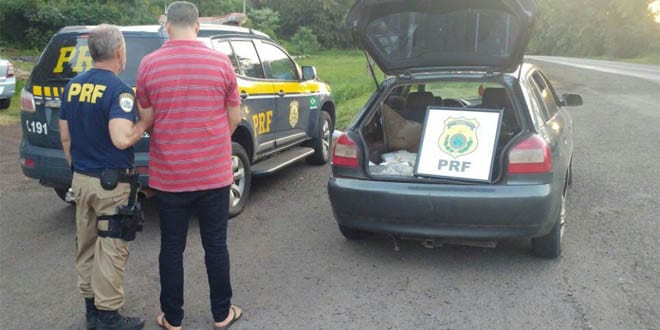 paraguaio preso com 150 kg de maconha em Cruz Alta