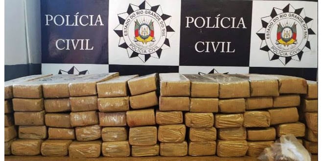 42 kg de maconha apreendidos em Santa Maria