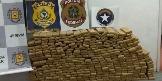 Uruguaio é preso com 231 KG de maconha em Pelotas