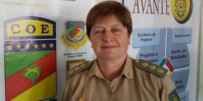 primeira Coronel feminina da Brigada Militar