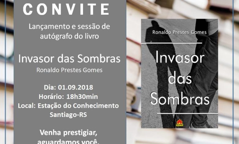 Professor Ronaldo Gomes lança seu 1º livro neste sábado