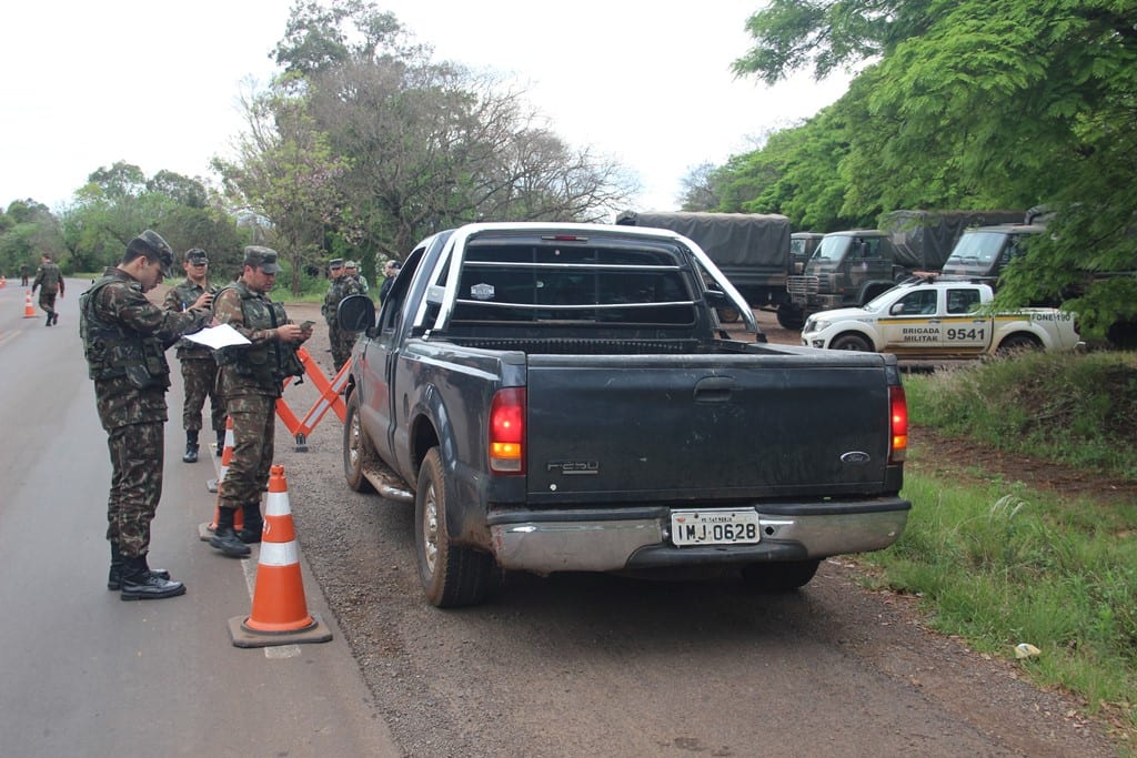 Santiago (RS): 1ª Bda C Mec Participa da Operação Fronteira Sul