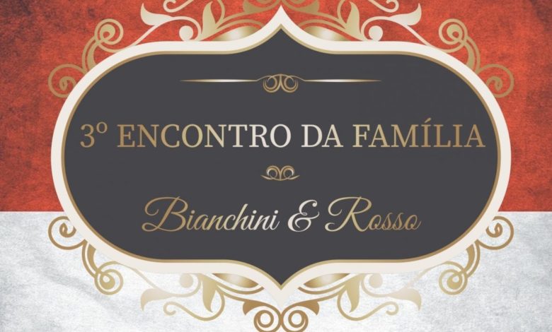 Convite oficial para o 3º Encontro da Família Bianchini & Rosso