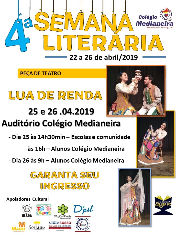 Vem aí a 4ª Semana Literária do Colégio Medianeira!