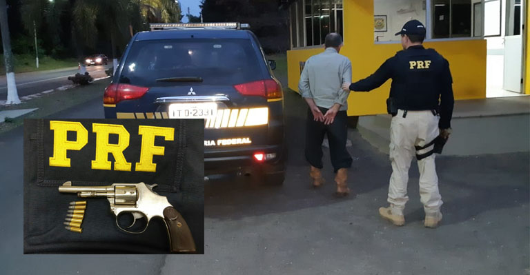 Homem armado e embriagado é preso pela PRF em Santiago 1